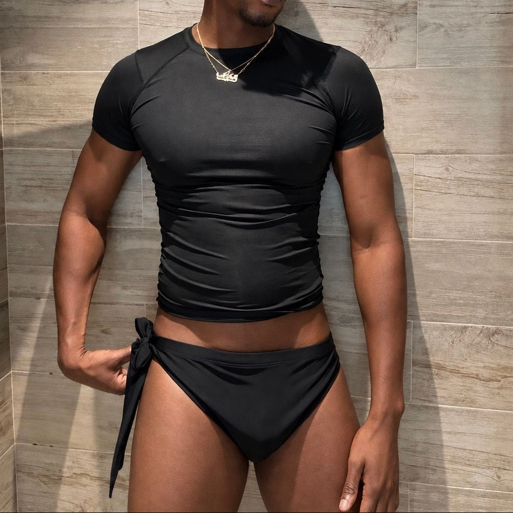Side Tie Swim Brief